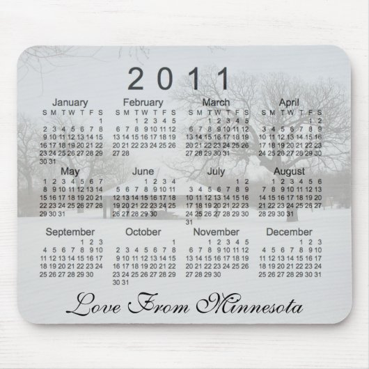 schilderachtig agenda 2011 muismat (Voorkant)