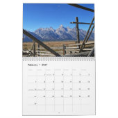 Schilderachtig agenda kalender (Feb 2027)