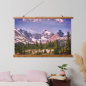 Schilderachtig Alberta Alpine Mountains Hangend Wandkleed (Slaapkamer)