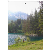 Schilderachtig Alpen Forrest en Lake Photo Klembord (Achterkant)