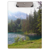 Schilderachtig Alpen Forrest en Lake Photo Klembord (Voorkant)