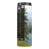 Schilderachtig Alpen Forrest en Lake Photo Thermosbeker (Achterkant)