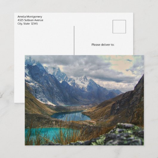 Schilderachtig Alpenbergen Foto Briefkaart (Voorkant / Achterkant)