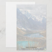 Schilderachtig Alpenbergen Foto Briefpapier (Voorkant / Achterkant)