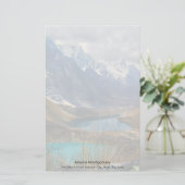 Schilderachtig Alpenbergen Foto Briefpapier (Staand voorkant)