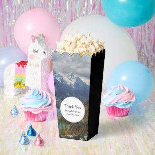 Schilderachtig Alpenbergen Foto Dank u wel Bedankdoosjes