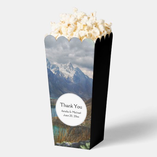 Schilderachtig Alpenbergen Foto Dank u wel Bedankdoosjes (Popped)