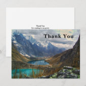 Schilderachtig Alpenbergen Foto Dank u wel Bedankkaart (Voorkant / Achterkant)