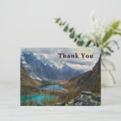 Schilderachtig Alpenbergen Foto Dank u wel Bedankkaart (Staand voorkant)