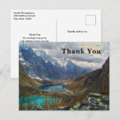 Schilderachtig Alpenbergen Foto Dank u wel Briefkaart (Voorkant / Achterkant)