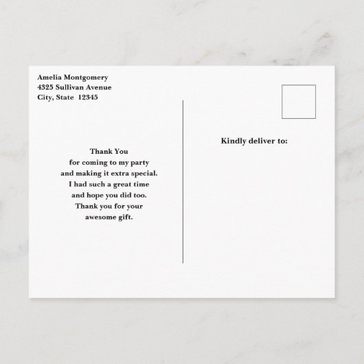 Schilderachtig Alpenbergen Foto Dank u wel Briefkaart (Achterkant)