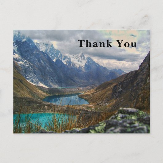 Schilderachtig Alpenbergen Foto Dank u wel Briefkaart (Voorkant)