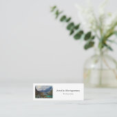 Schilderachtig Alpenbergen Foto Mini Visitekaartje (Staand voorkant)