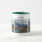 Schilderachtig Alpenbergen Foto Mok (Midden)