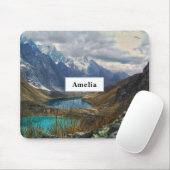 Schilderachtig Alpenbergen Foto Muismat (Met muis)