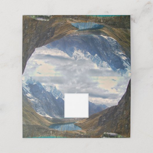Schilderachtig Alpenbergen Foto Plaatskaartje (Buitenkant ongevouwen)