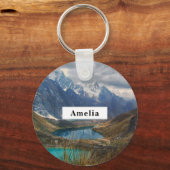 Schilderachtig Alpenbergen Foto Sleutelhanger (Voorkant)