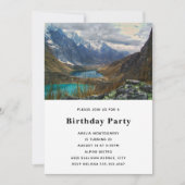 Schilderachtig Alpenbergen Foto Verjaardag Kaart (Voorkant)