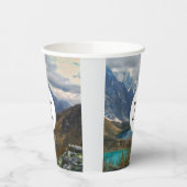 Schilderachtig Alpenbergen Foto Verjaardag Papieren Bekers (Links)