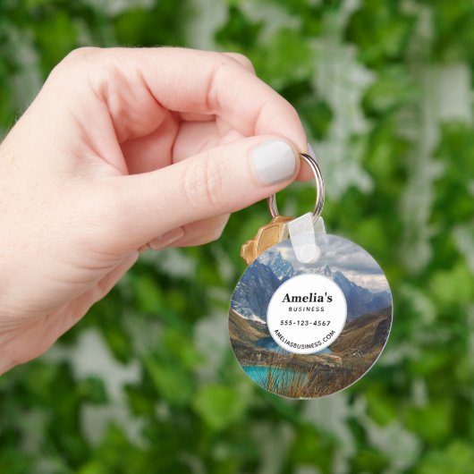 Schilderachtig Alpenbergen Fotobedrijf Sleutelhanger (Hand)