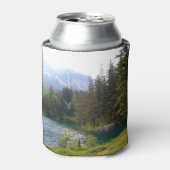 Schilderachtig Alpenbossen en meer Blikjeskoeler (Blikje Voorkant)
