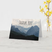 Schilderachtig alpiene bergen Natuur Foto bedankt Kaart (Gele Bloem)