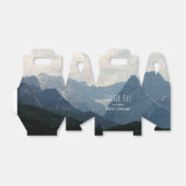 Schilderachtig alpiene Natuur Foto bruiloft Bedankdoosjes (Uitgevouwen)