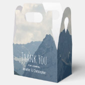 Schilderachtig alpiene Natuur Foto bruiloft Bedankdoosjes (Geopend)