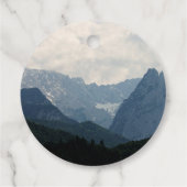 Schilderachtig alpiene Natuur Foto bruiloft Bedankjes Labels (Achterkant)