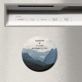 Schilderachtig alpiene Natuur Foto bruiloft Magneet (Insitu (Vaatwasser))