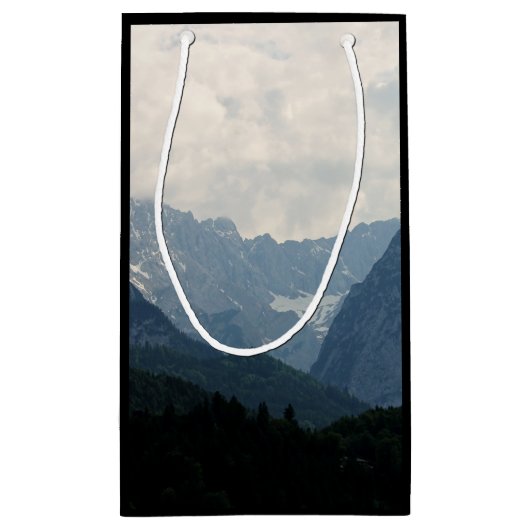 Schilderachtig Alpine Mountains Natuur Photo Busin Klein Cadeauzakje (Achterkant)