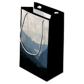 Schilderachtig Alpine Mountains Natuur Photo Busin Klein Cadeauzakje (Achterkant Gekanteld)