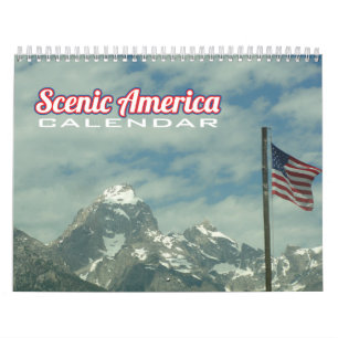 Schilderachtig-Amerikaanse agenda Kalender