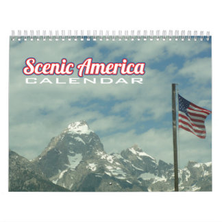 Schilderachtig-Amerikaanse agenda Kalender