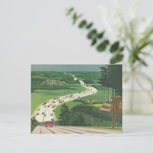  Schilderachtig Amerikaanse snelwegen, autoweg Briefkaart (Staand voorkant)