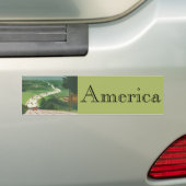  Schilderachtig Amerikaanse snelwegen, autoweg Bumpersticker (Op auto)