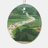  Schilderachtig Amerikaanse snelwegen, autoweg Keramisch Ornament (Links)