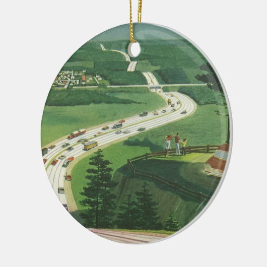  Schilderachtig Amerikaanse snelwegen, autoweg Keramisch Ornament (Links)