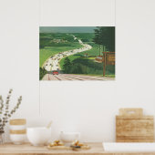 Schilderachtig Amerikaanse snelwegen, autoweg Poster (Keuken)