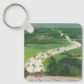  Schilderachtig Amerikaanse snelwegen, autoweg Sleutelhanger (Voorkant)