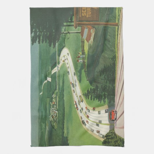  Schilderachtig Amerikaanse snelwegen, autoweg Theedoek (Verticaal)