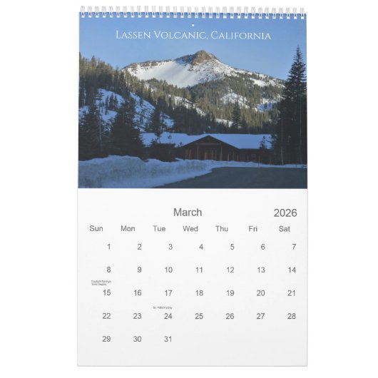 Schilderachtig Amerika's Nationale Parken Kalender (Mar 2026)