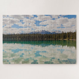 Schilderachtig Annette Lake reflecties, Jasper NP, Legpuzzel