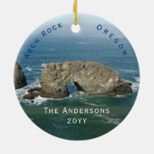 Schilderachtig Arch Rock Familienaam Datum Oregon