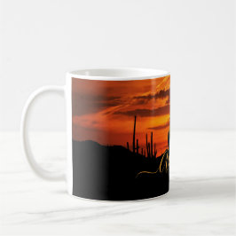 Schilderachtig Arizona Saguaros op Sunset Koffiemok