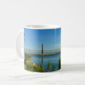 Schilderachtig Arthur Ravenel Bridge Koffie Mok (Voorkant links)
