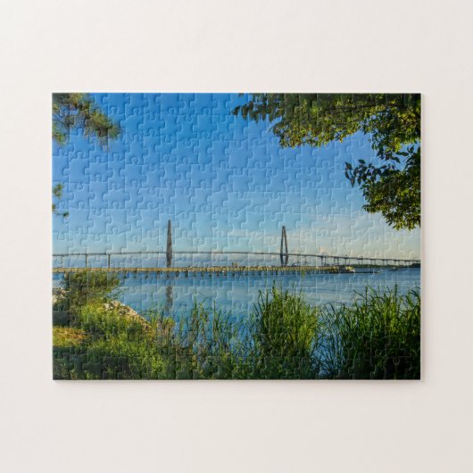 Schilderachtig Arthur Ravenel Bridge Legpuzzel (Horizontaal)