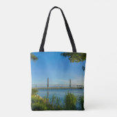 Schilderachtig Arthur Ravenel Bridge Tote Bag (Achterkant)