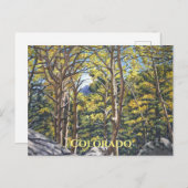 Schilderachtig Aspen-bomen in het Briefkaart van h (Voorkant / Achterkant)