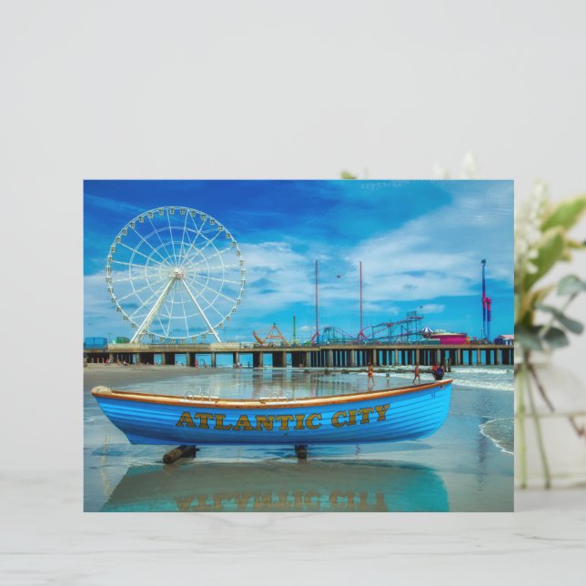 Schilderachtig Atlantic City Boardwalk Scrapbook P (Staand voorkant)